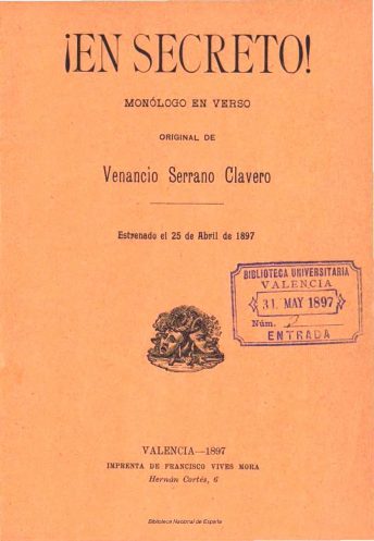 VSC - En Secreto (Monólogo en verso) (BDH) 25-04-1897 (portada).jpg
